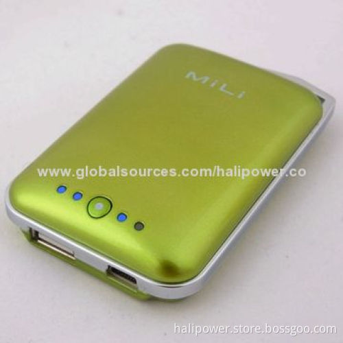 Phone Power Bank with Lightning Cable, CE, FCC, RoHS Marks